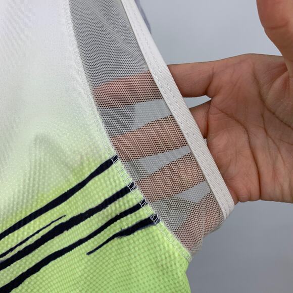 Lucky In Love Tank Top Womens XL Extra Large Wild Ombre Mesh Panel Sleeveless - Picture 4 of 13